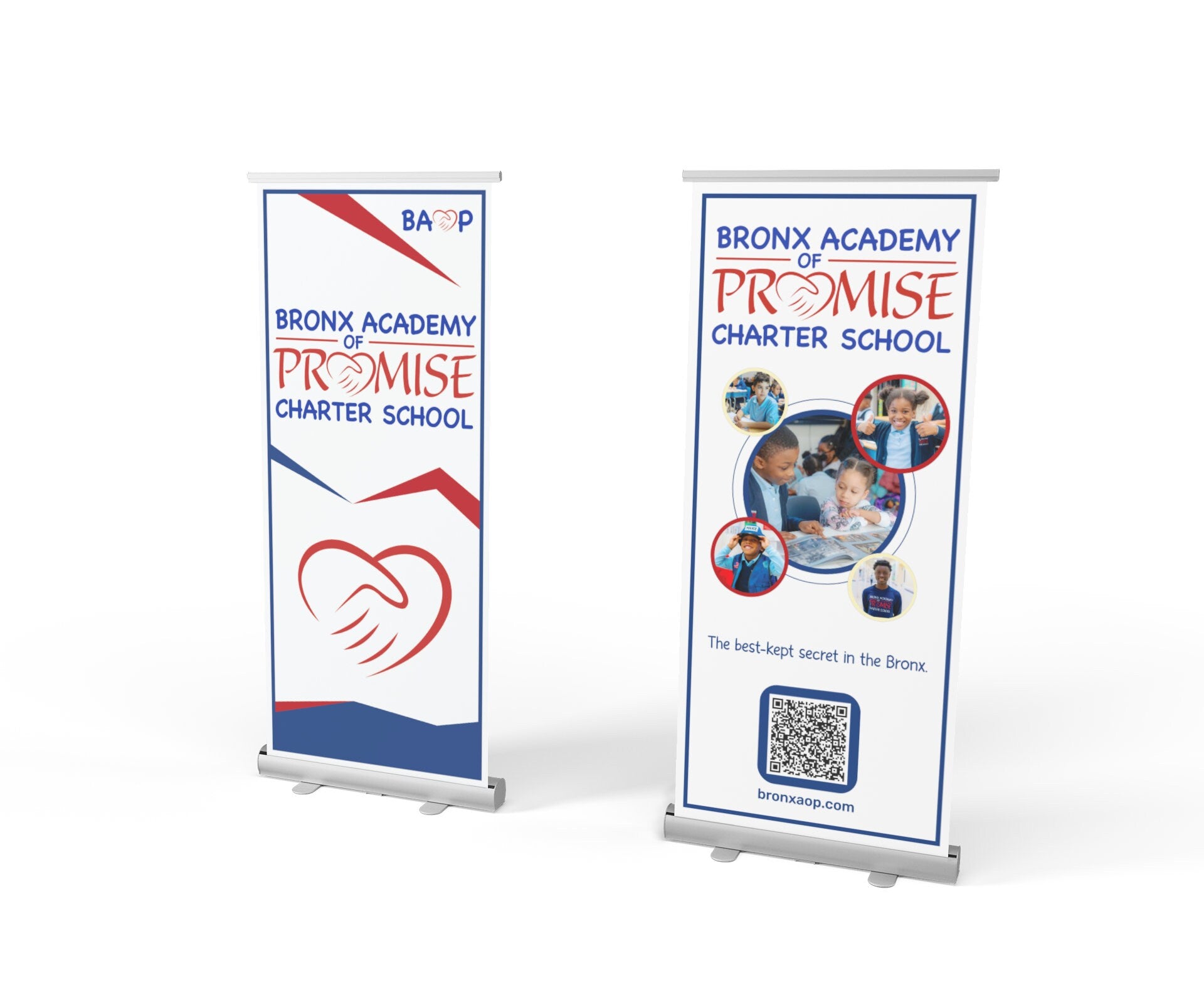 Retractable Banner with Design- Brand Banner, Stand Roll Up Banner, Real Estate Agent Realtor Sign, Event banner Sign, School Banner